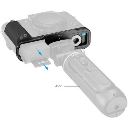 SmallRig 5663 - uchwyt L-kształtny do FUJIFILM X-T30/X-T30 II/X-T30 III - przykład użycia